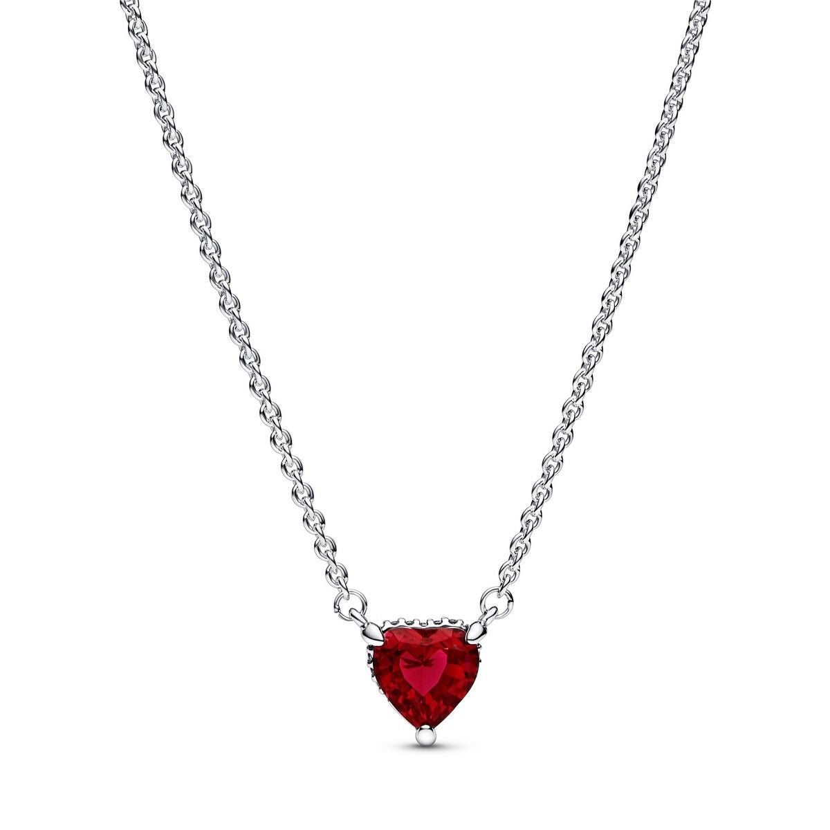 Sparkling Heart Halo Anhänger Halskette