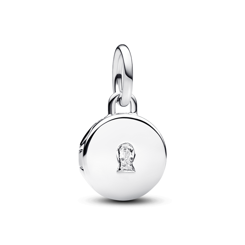 Amulet as a symbol of love with an openable and engraved medallion