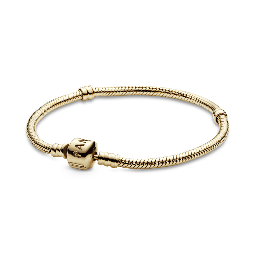 Snake link bracelet with ball clasp
