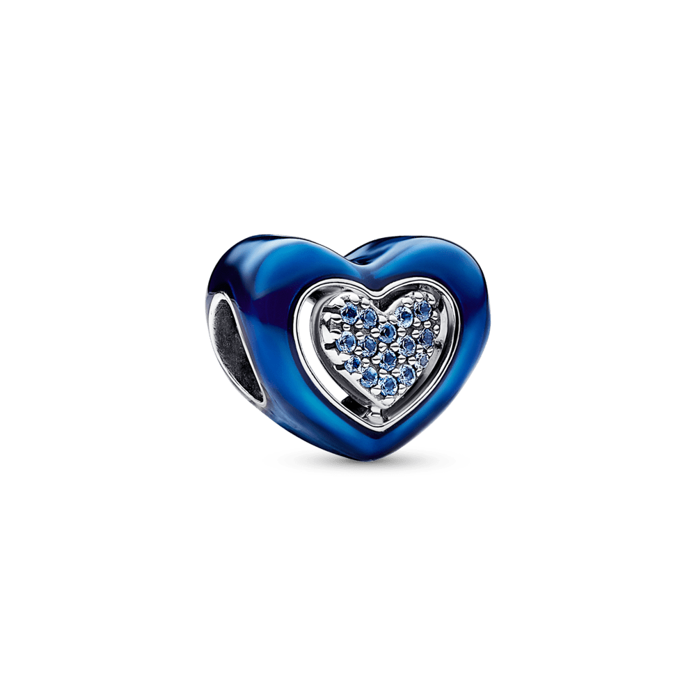 Blue spinning heart