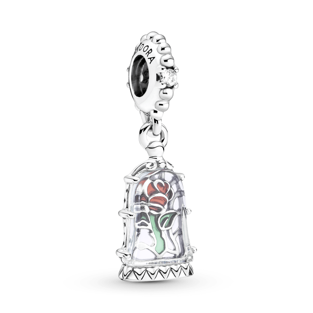 s Beauty and the Beast Magic Rose Charm