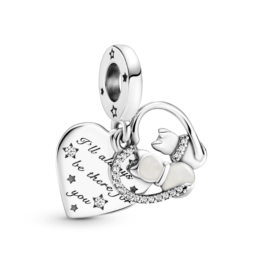 Pendant amulet cats and hearts