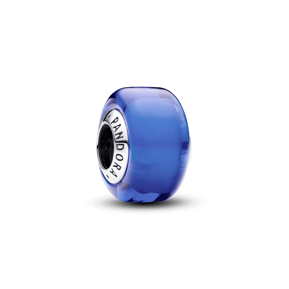 A miniature amulet made of blue Murano glass