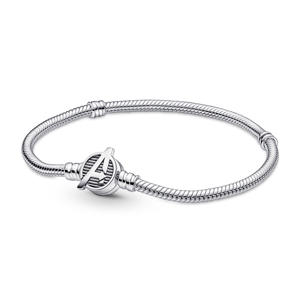 Saroch Moments MRVL The Avengers Logo Clasp Snake Bracelet