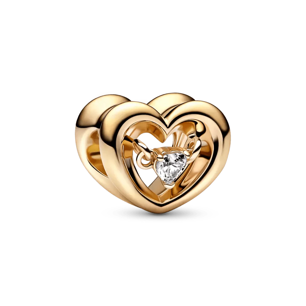 Radiant heart and floating stone amulet