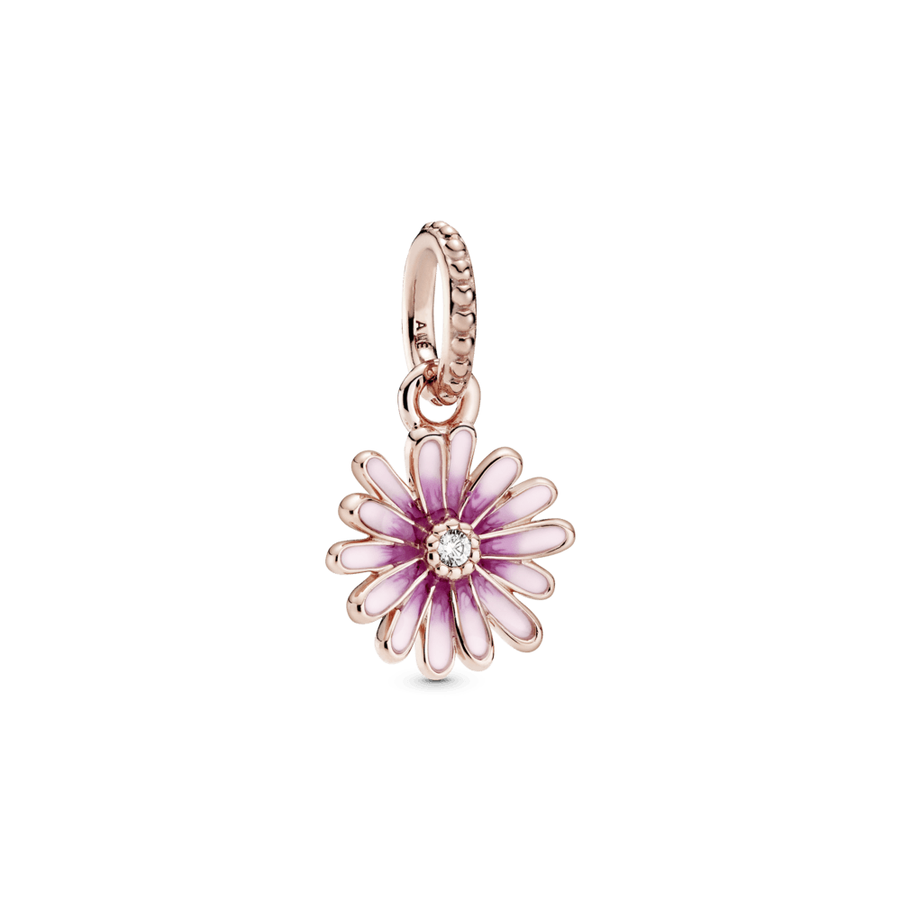 Pendentif amulette « Pink Daisy »