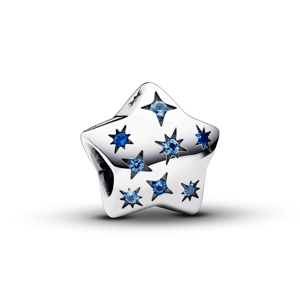 A sparkling pendant with a sparkling star