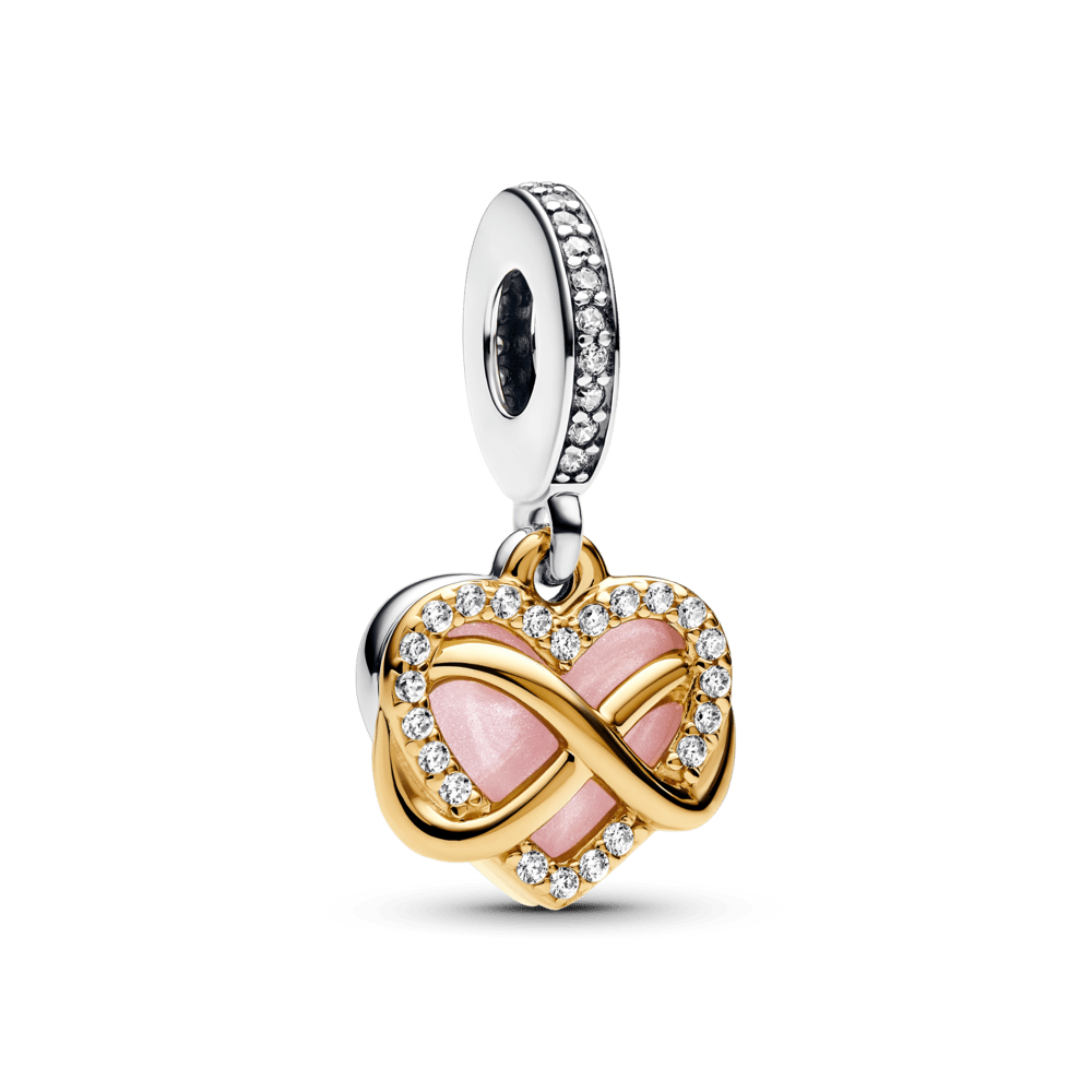 Infinitely sparkling heart pendant