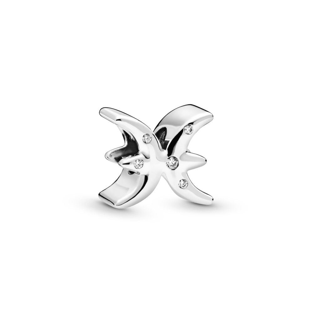 Sparkling zodiac sign amulet Pisces