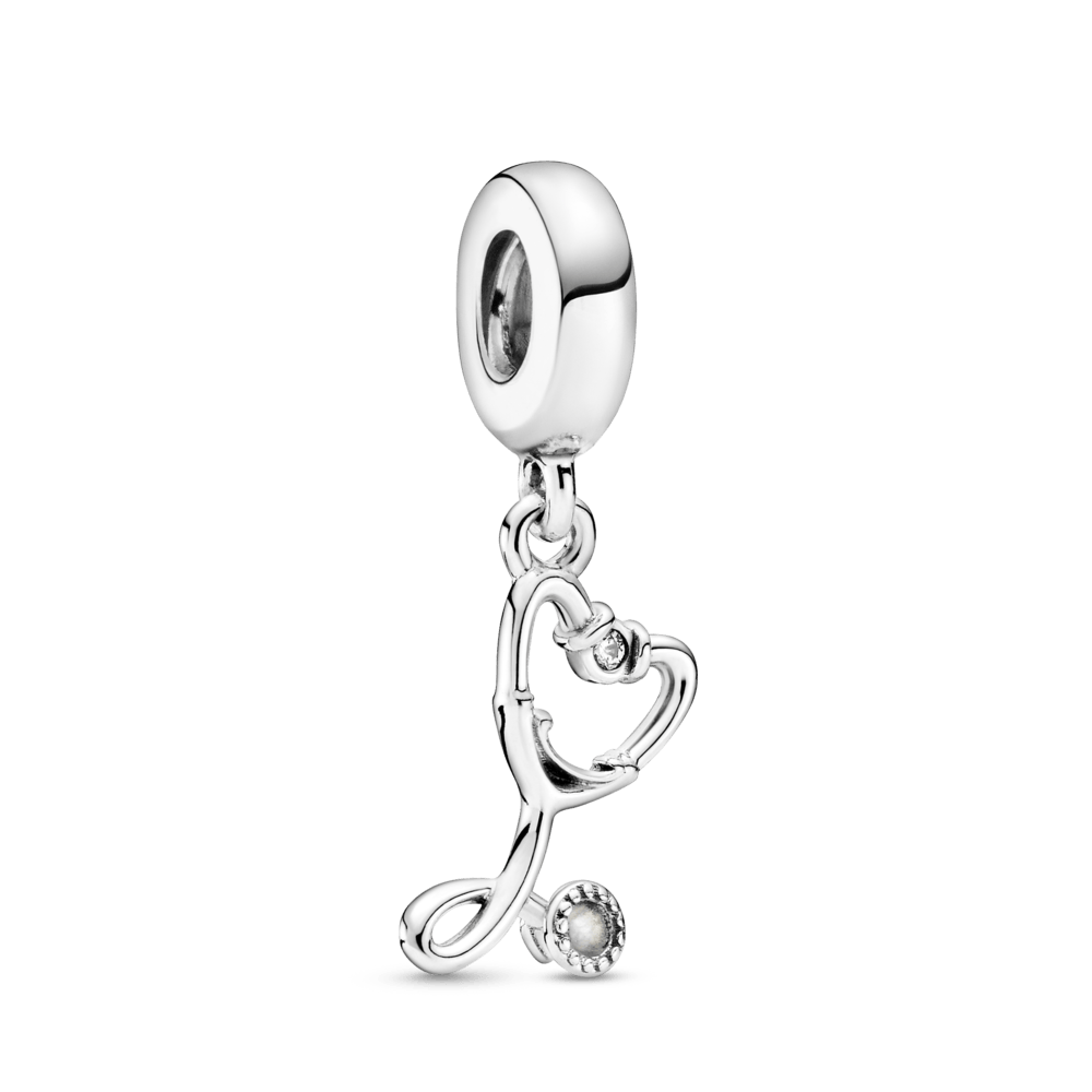Pendant amulet “Heart from a stethoscope”