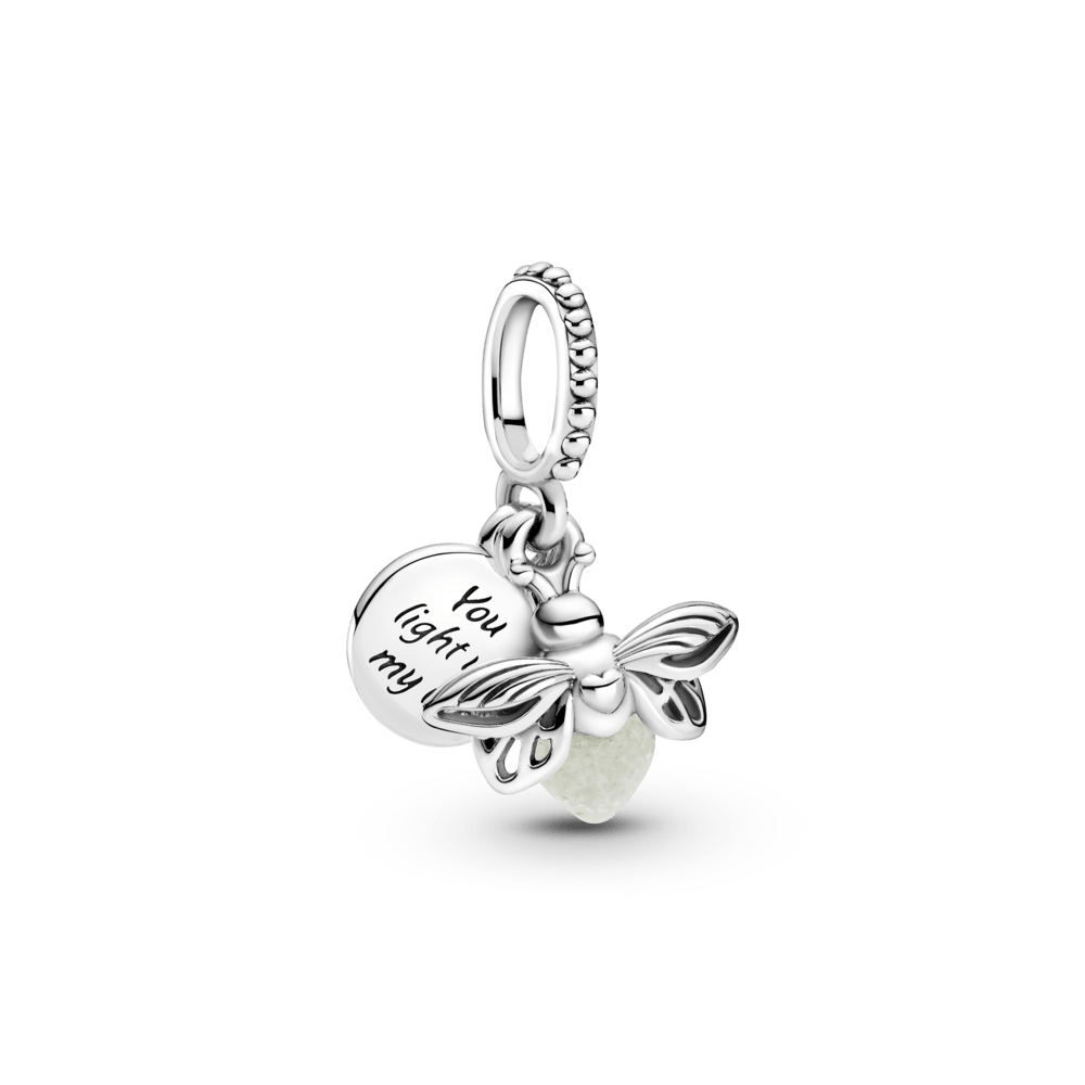 Glow-in-the-dark pendant amulet solder beetle