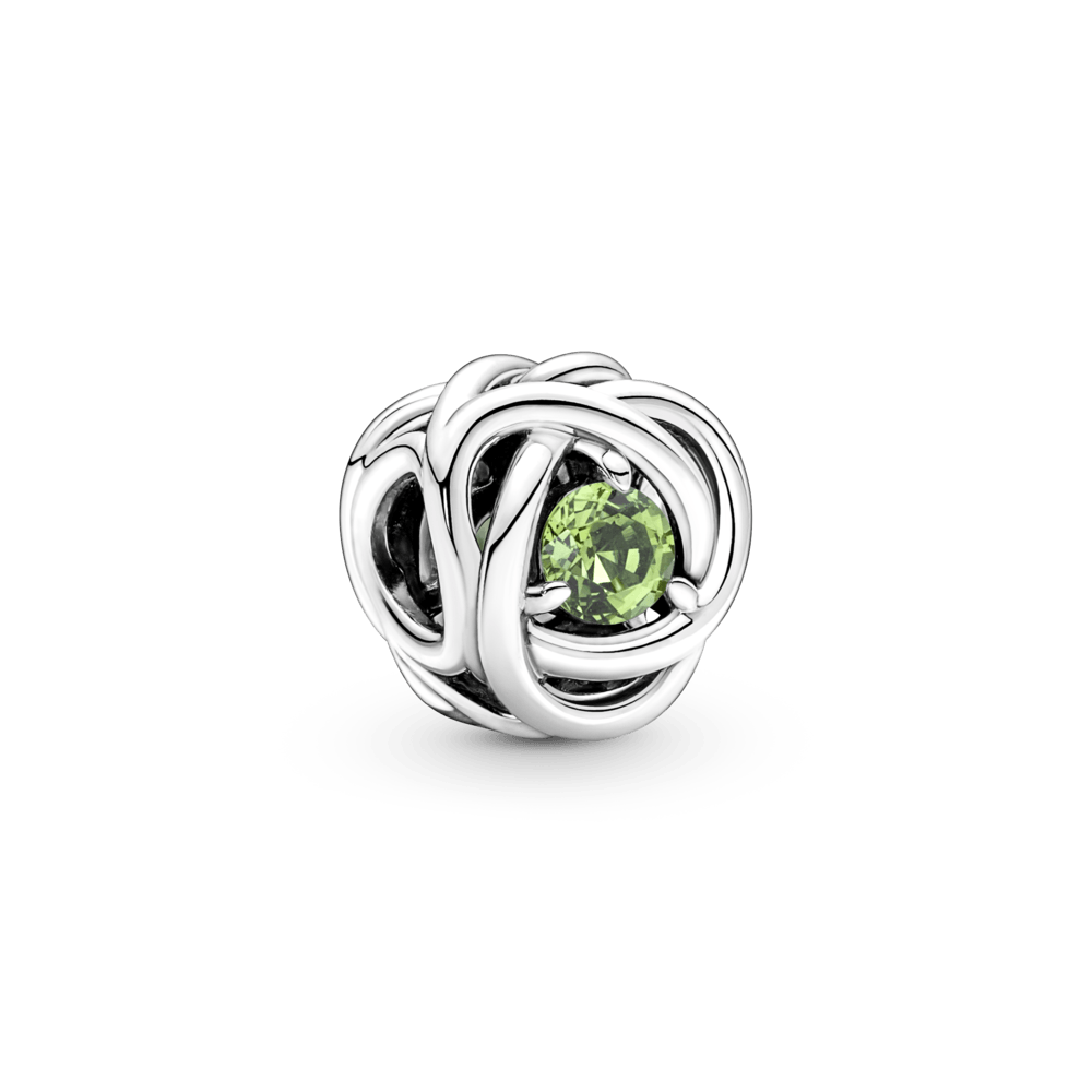 Amulett „Frühlingsgrüner Unendlichkeitskreis“