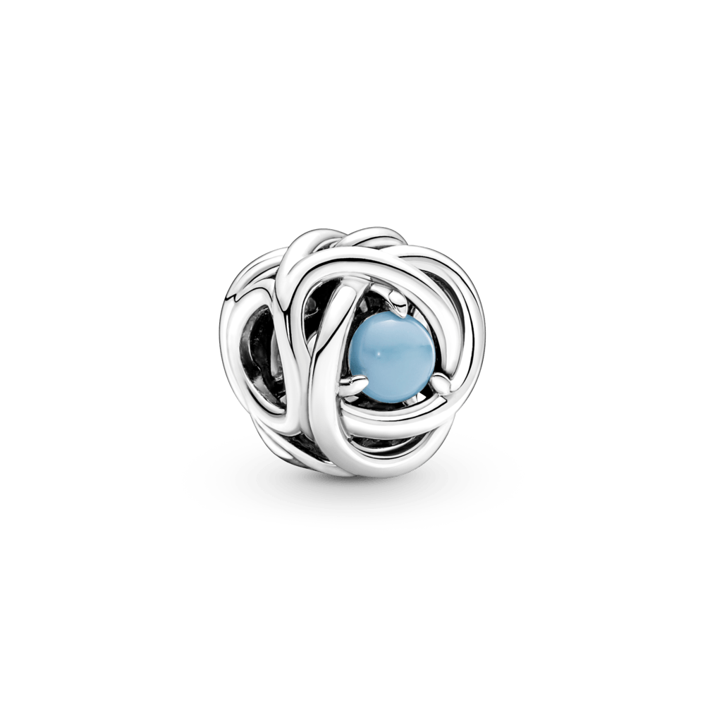 Turquoise infinity ring amulet