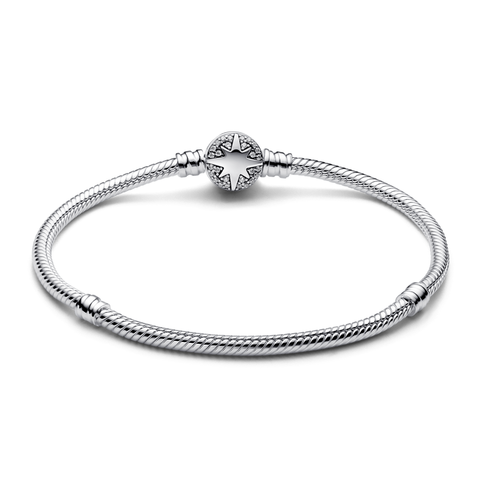 Saroch Moments Schlangenkette-Armband mit Polarstern-Verschluss