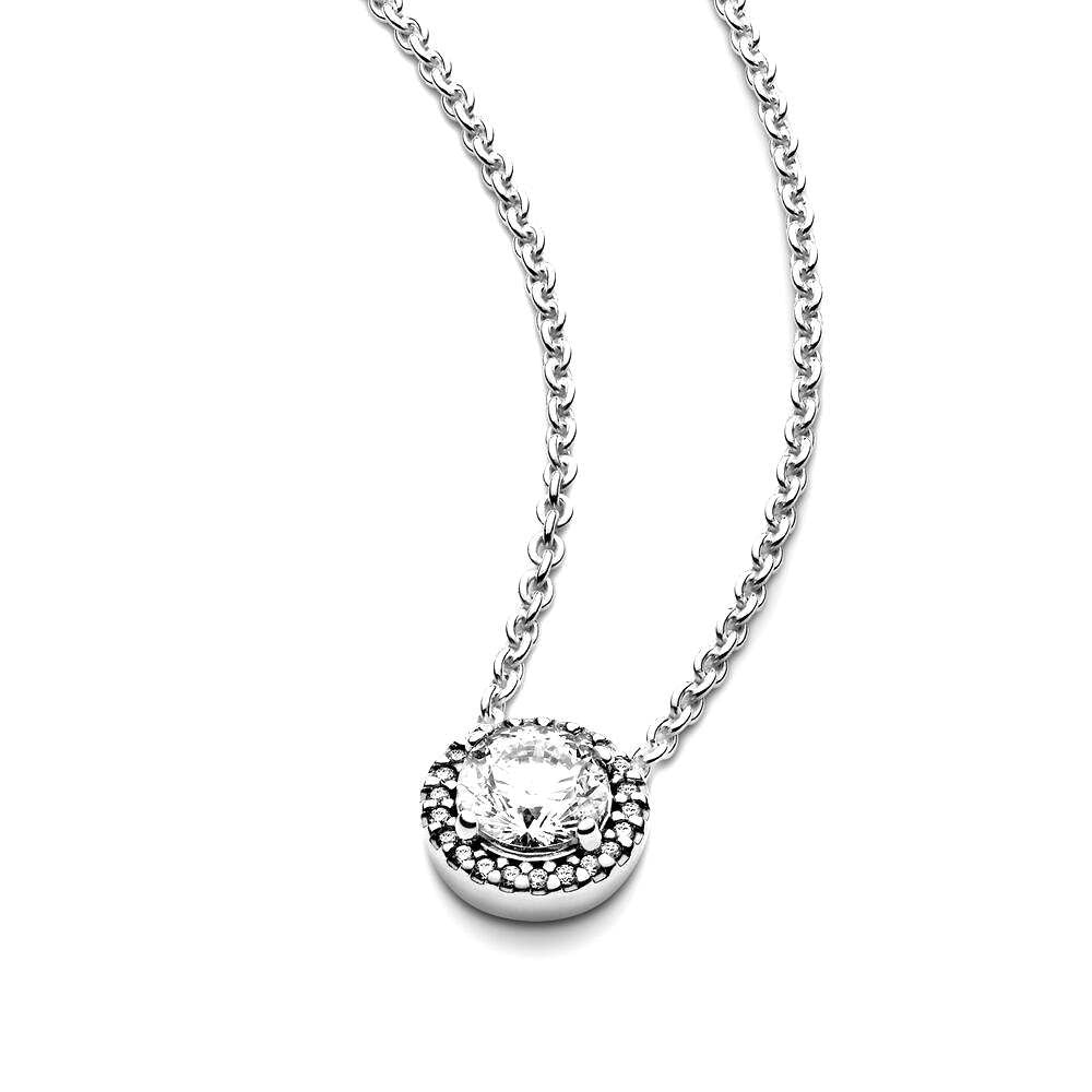 Pandora Round Sparkling Rays Necklace 396240CZ