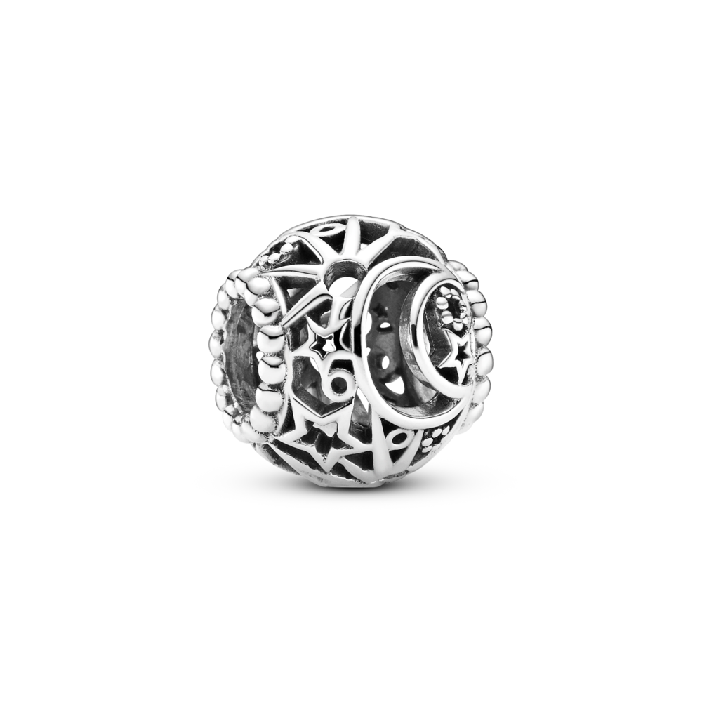 Lace amulet with sun, stars and moon