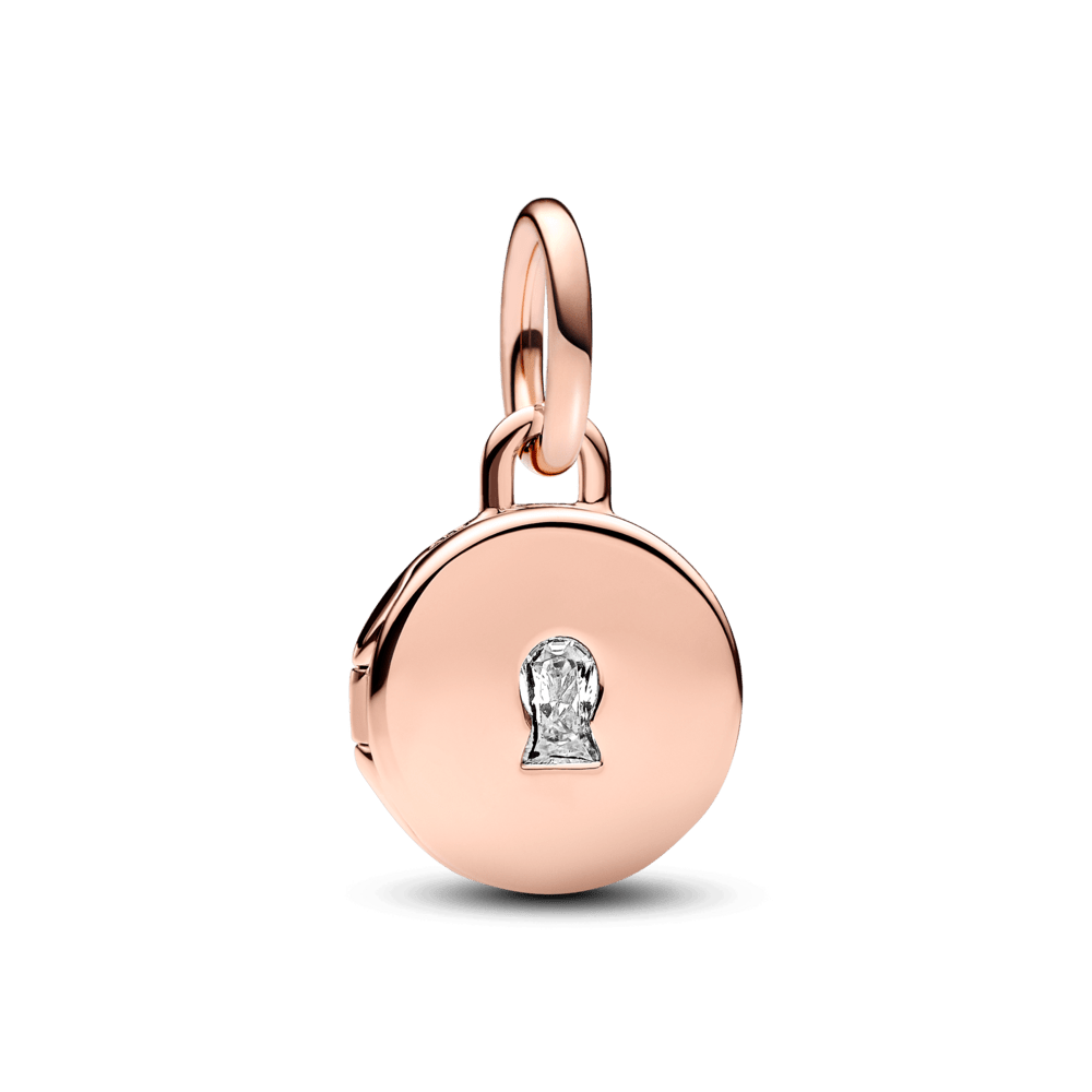 Amulet as a symbol of love with an openable and engraved medallion