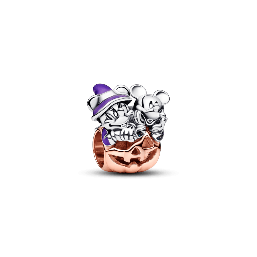 Disney Mickey Mouse and Minnie Mouse Halloween Pumpkin Pendant