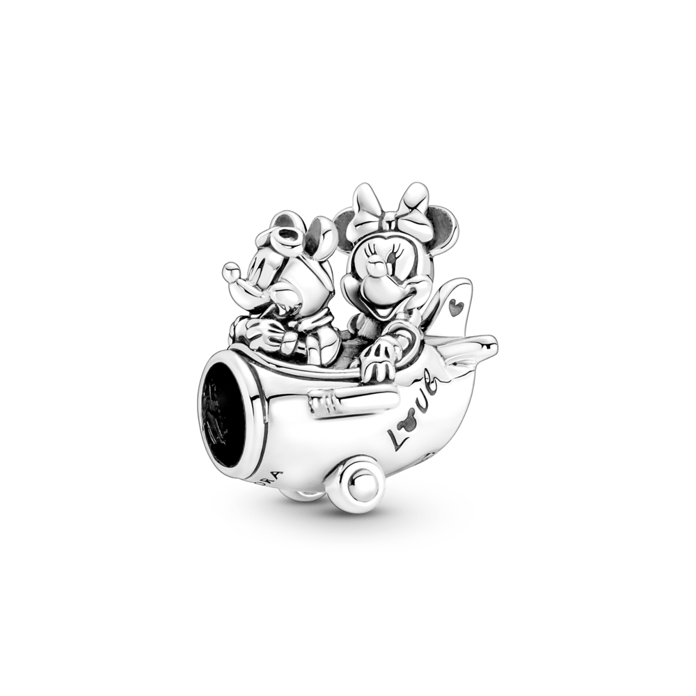 Charm  Mickey Mouse and Minnie Mouse on the plane