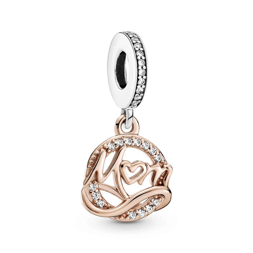 Two-tone mother amulet pendant