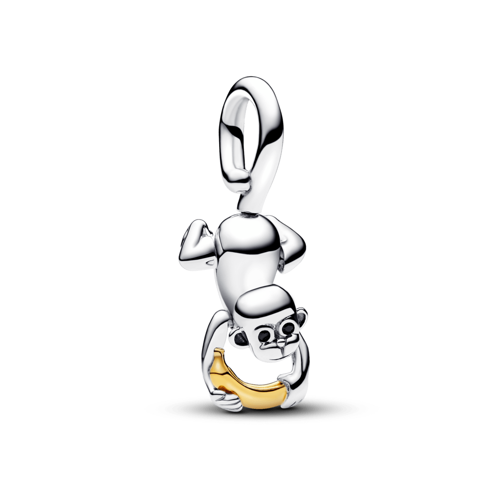 Movable two-tone pendant amulet monkey