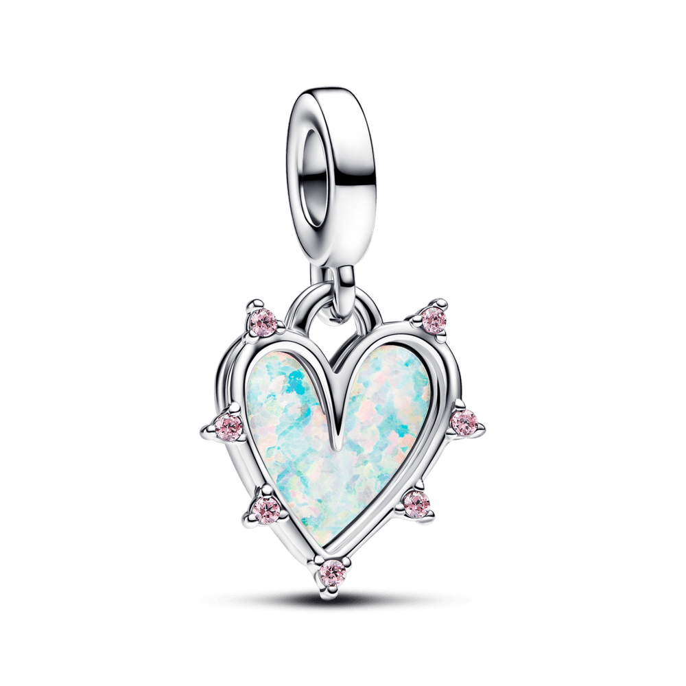 Friendship amulet with double pendant
