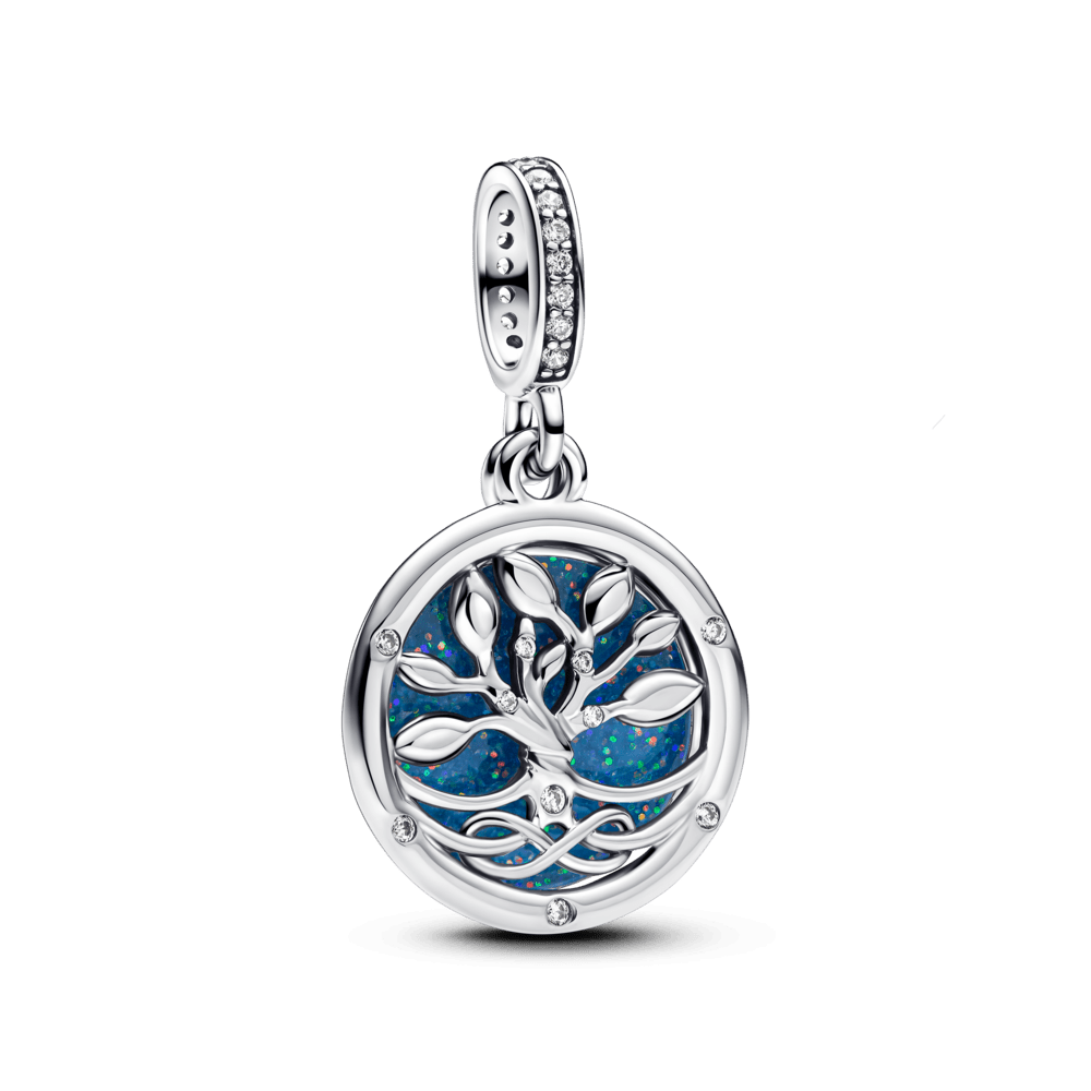 Double pendant tree of infinity that glows in the dark