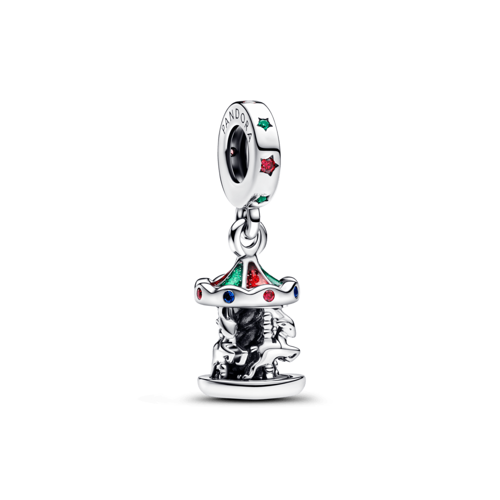 Hanging amulet rotating carousel
