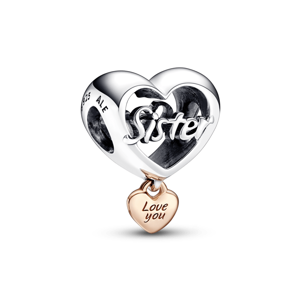 Heart pendant I love you, sister.