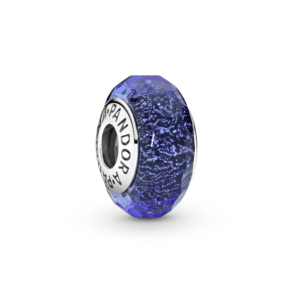 Cut blue Murano glass