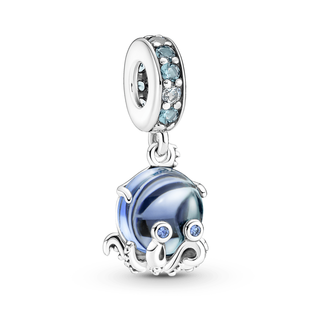 Cute octopus pendant made of Murano glass
