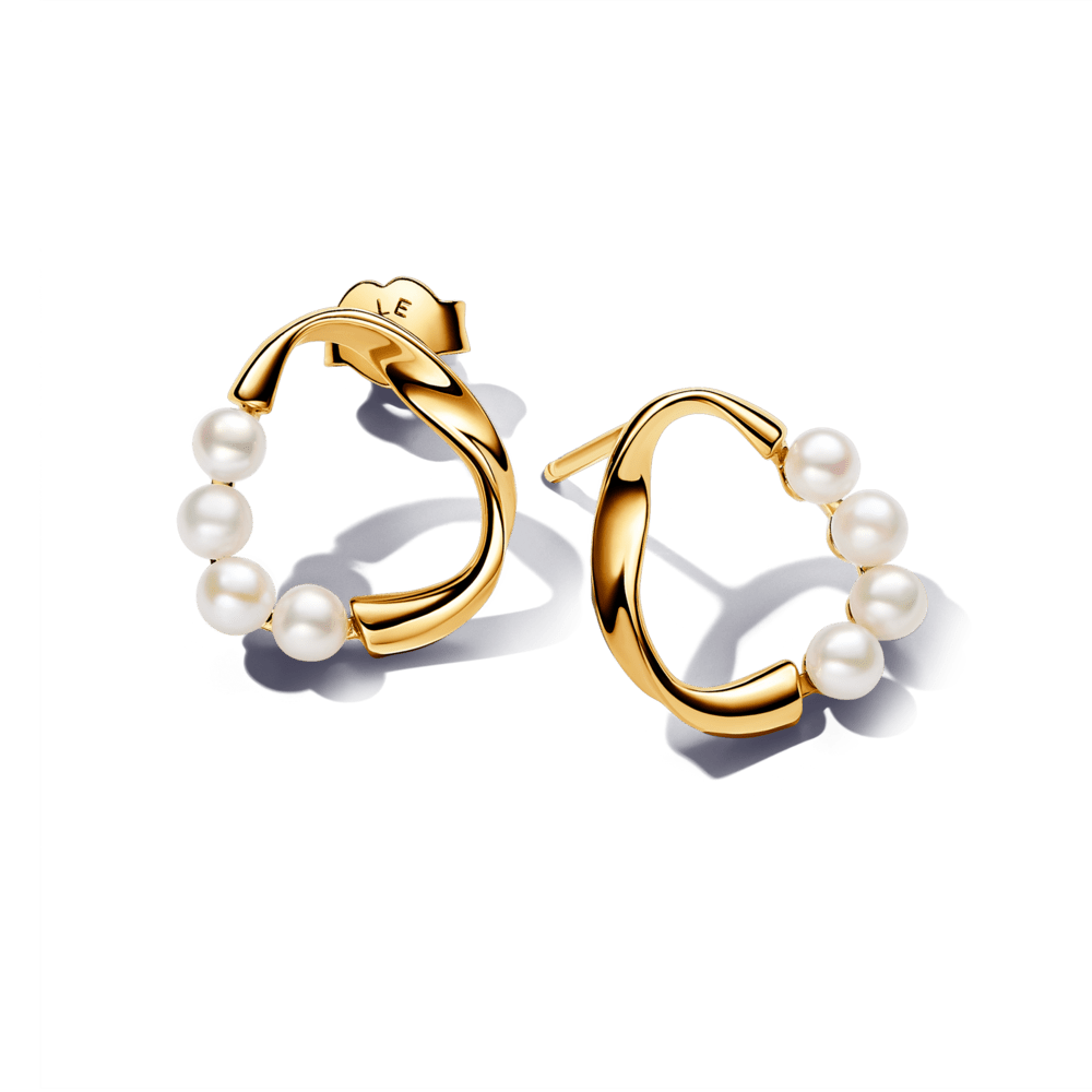 Gift set of gold-plated necklace and earrings