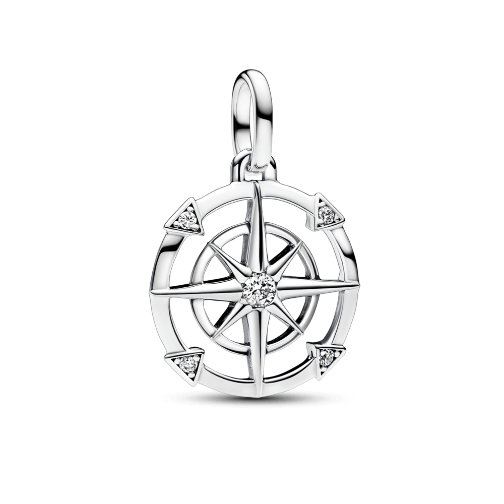 Compass amulet with medallion