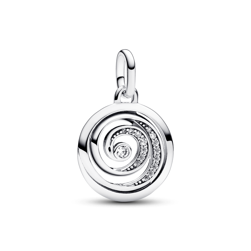 ME spiral locket pendant thank you