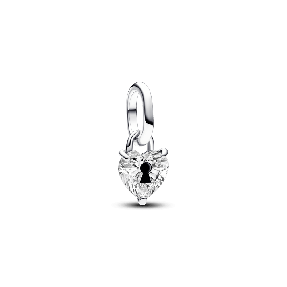 ME Heart and Keyhole Miniature Pendant Charm