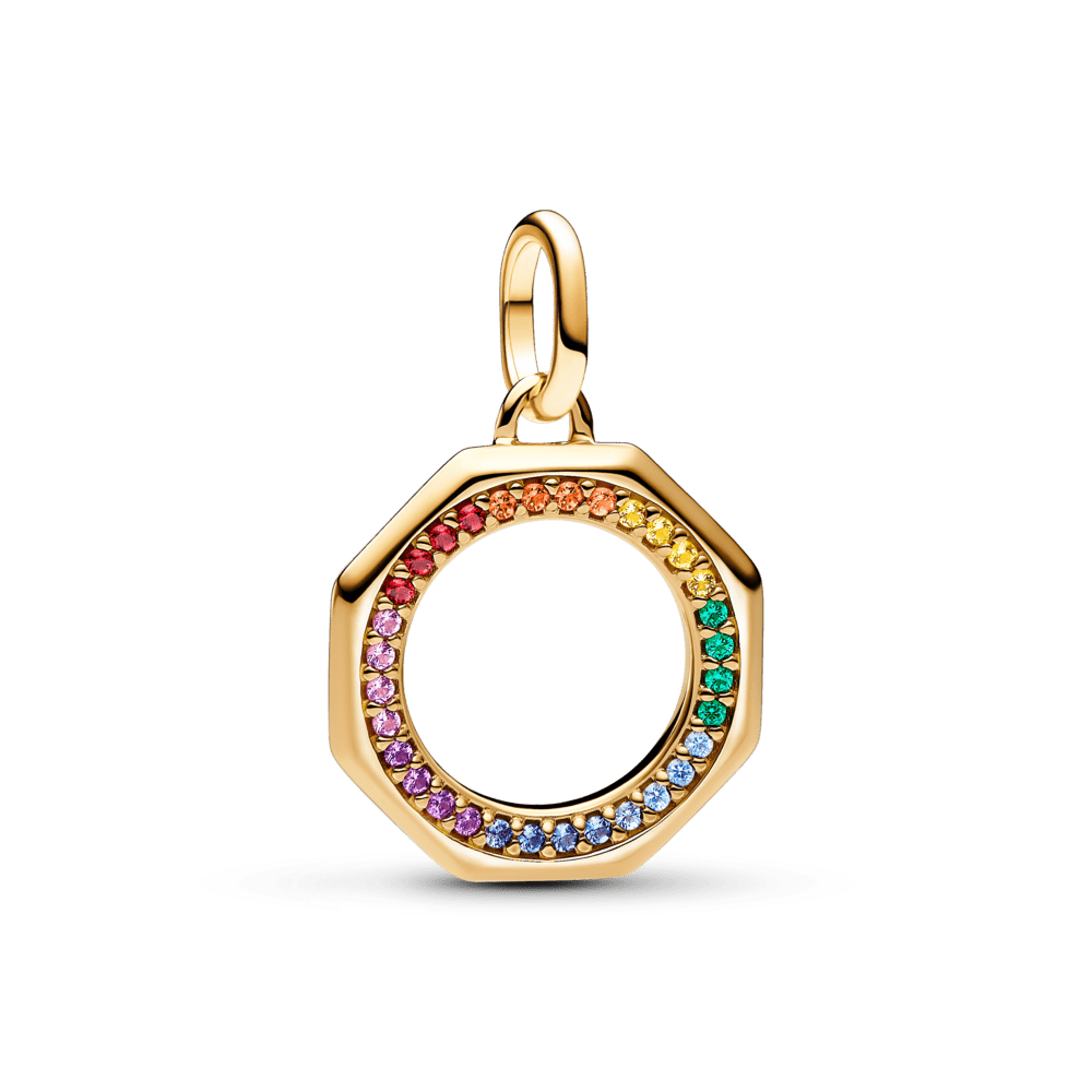 ME medallion charm rainbow
