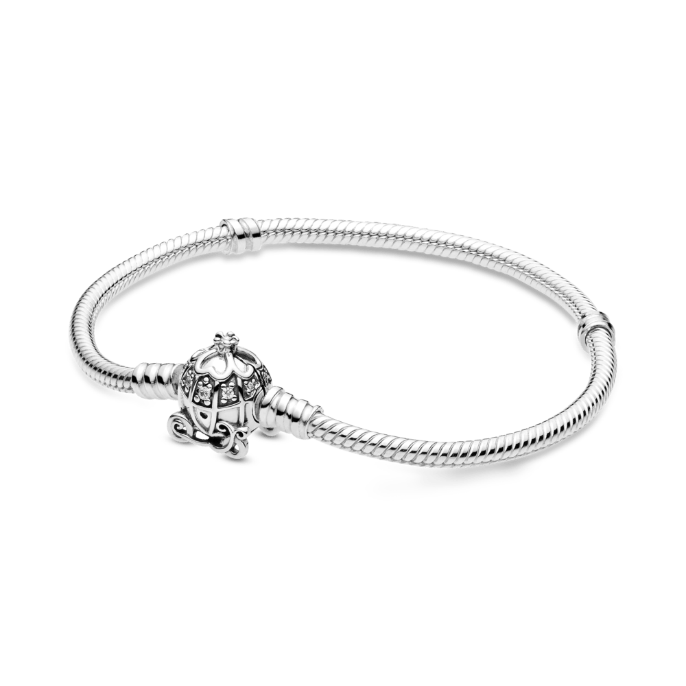 Saroch Moments Armband aus Schlangenkette mit Verschluss in Form einer Kürbiskutsche.
