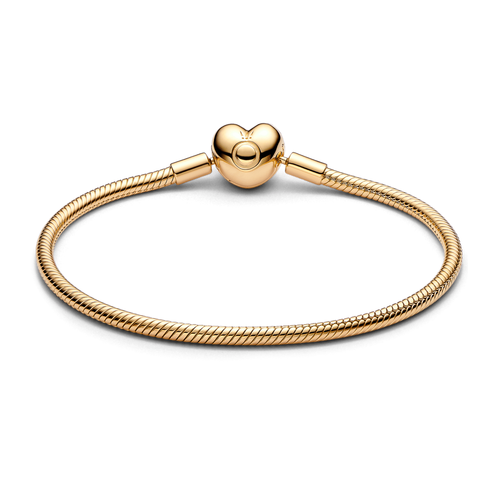 Saroch Moments snake link bracelet with heart clasp