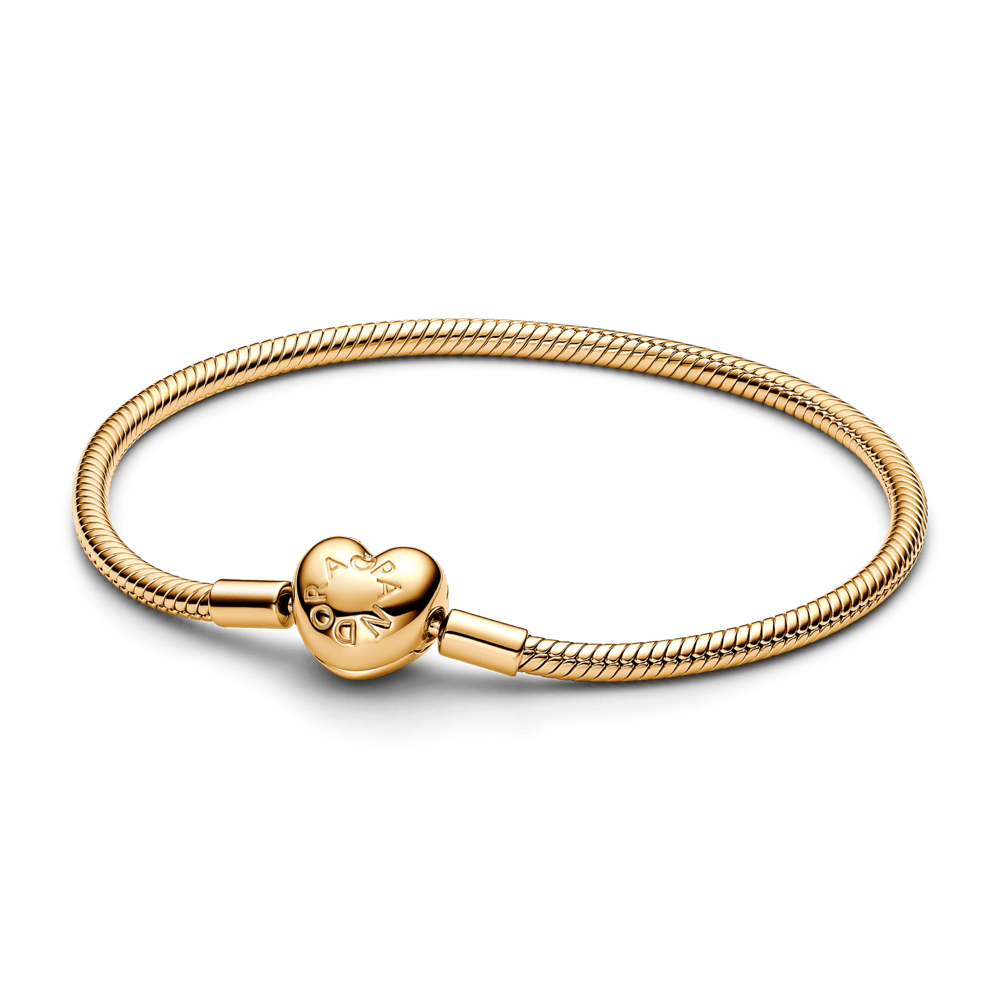 Saroch Moments snake link bracelet with heart clasp
