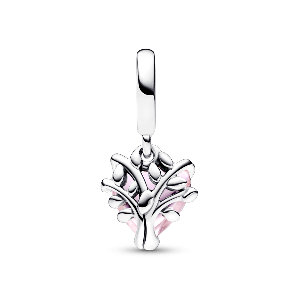 Anhänger-Amulett „Rosa Stammbaum und Herz“