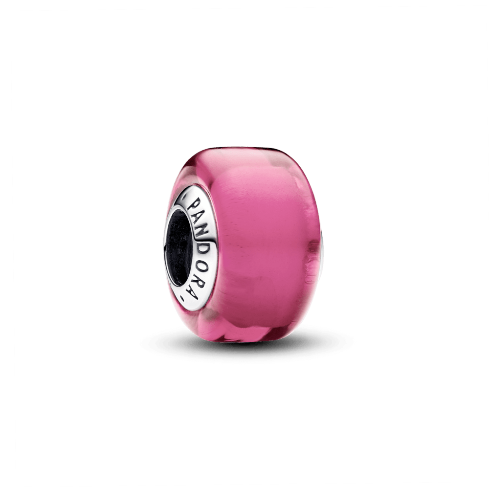 Miniature amulet made of pink Murano glass