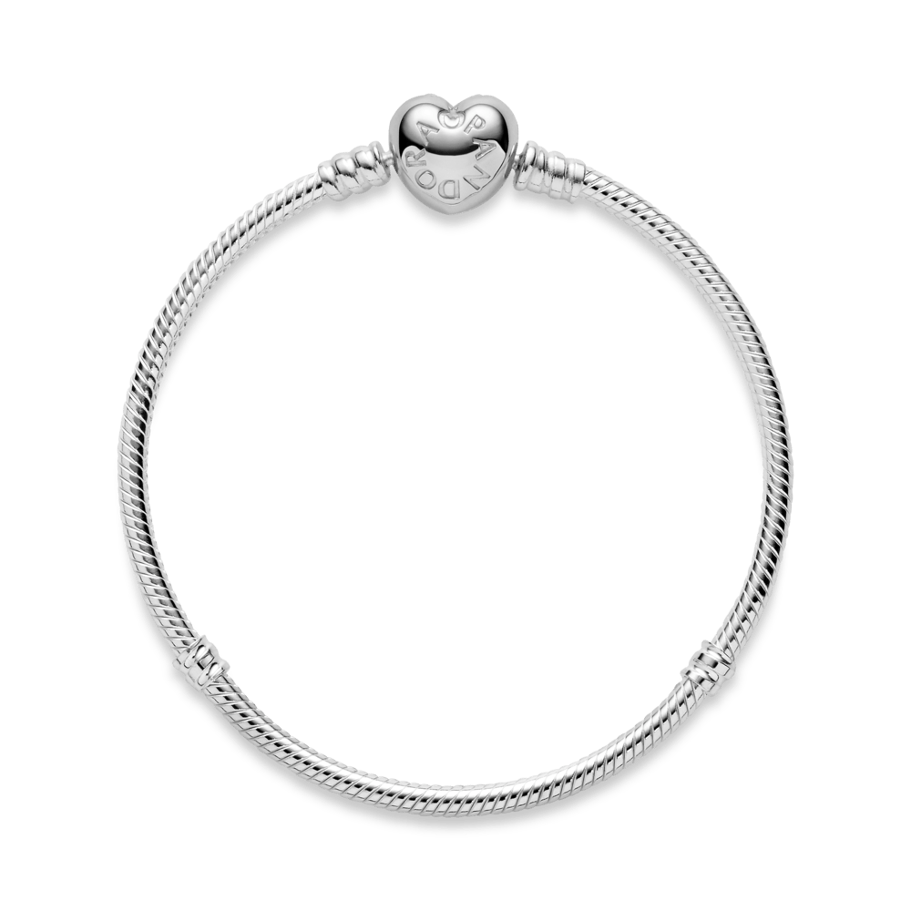 Saroch Moments snake link bracelet with heart clasp