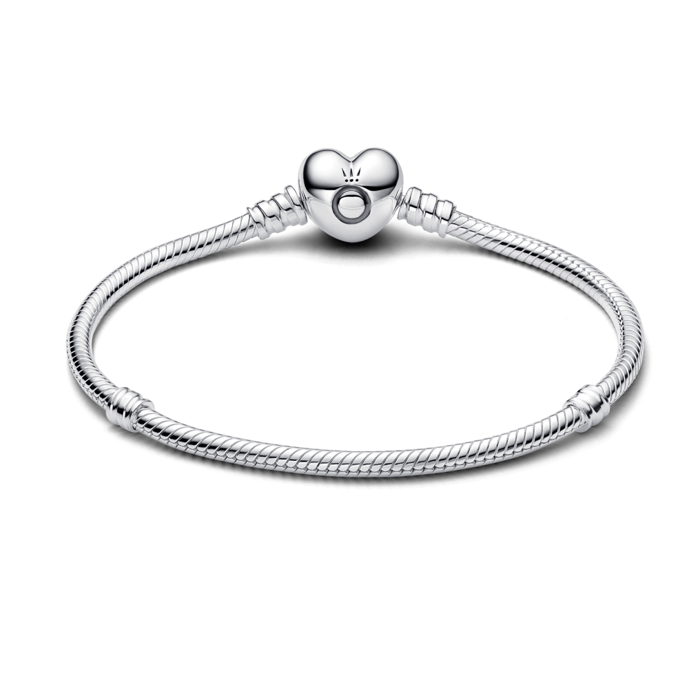 Saroch Moments snake link bracelet with heart clasp