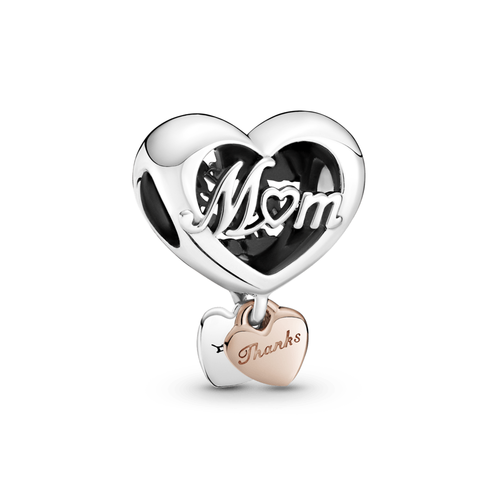 Pendentif coeur « Merci maman ».