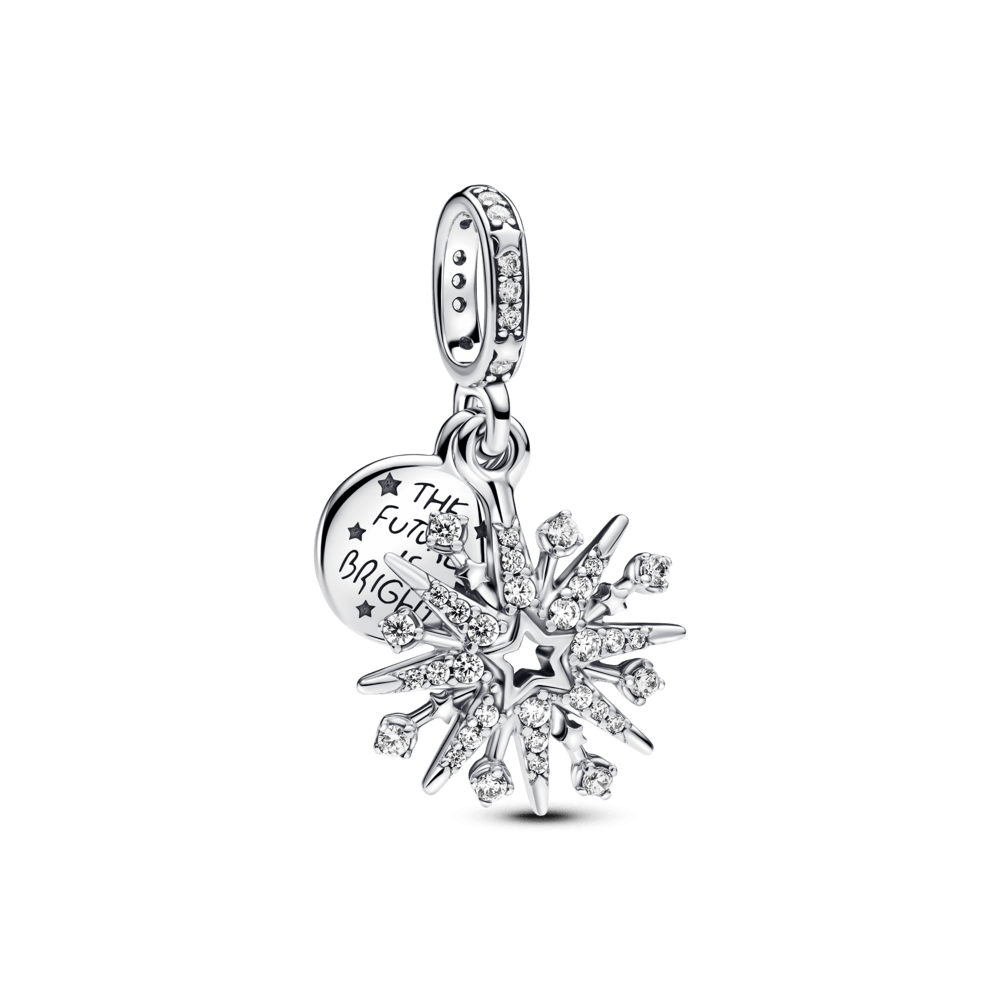 Sparkling fireworks amulet