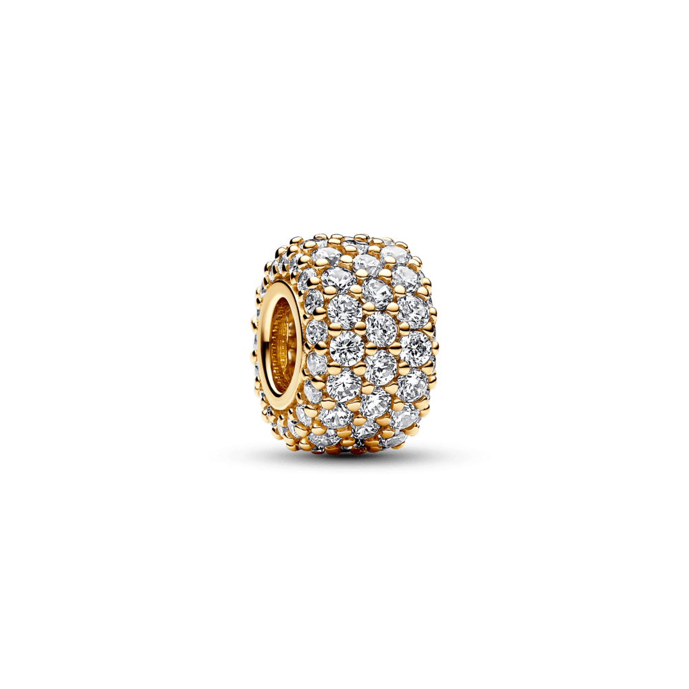 Three-row pendant with sparkling pavé