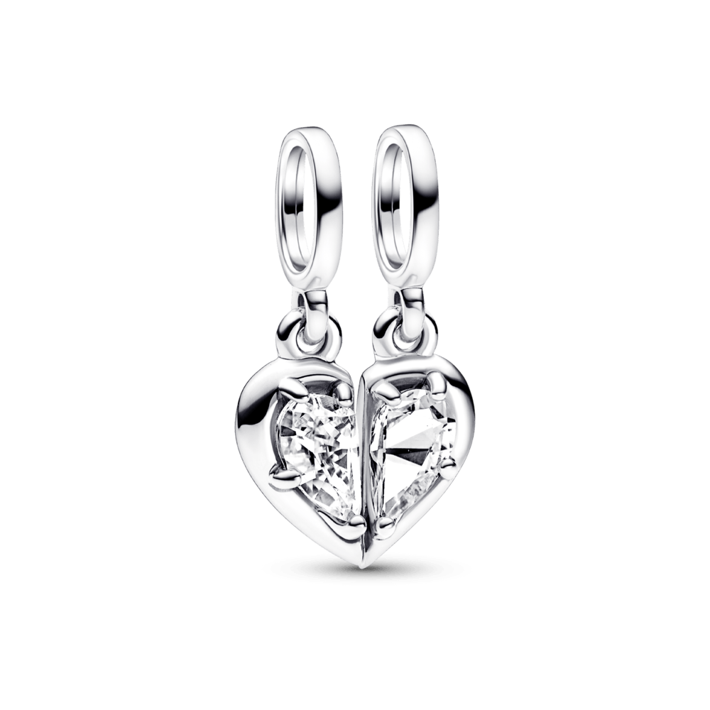 Mother and Daughter Sharing Charm Pendant