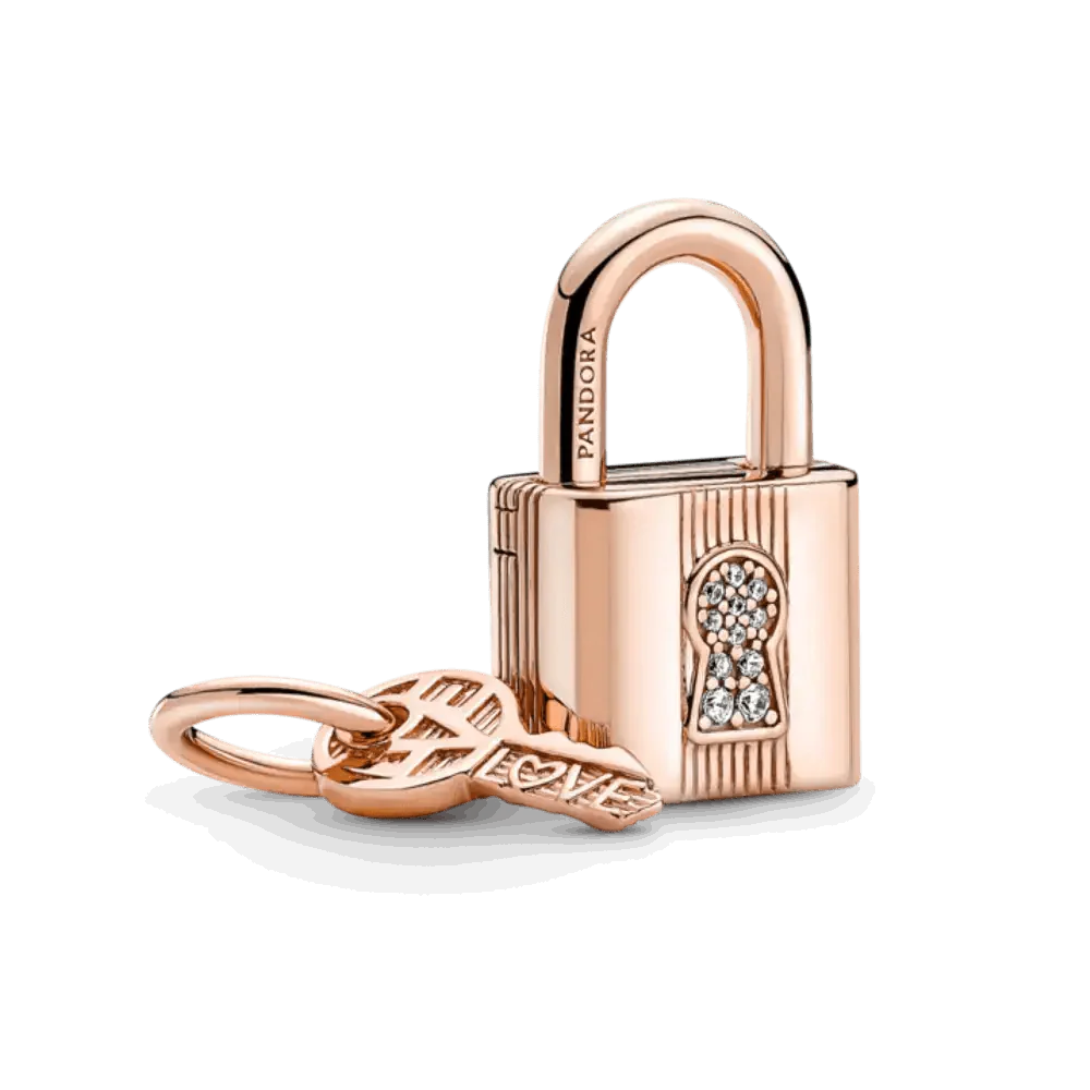 Pendant amulet “Padlock and key”