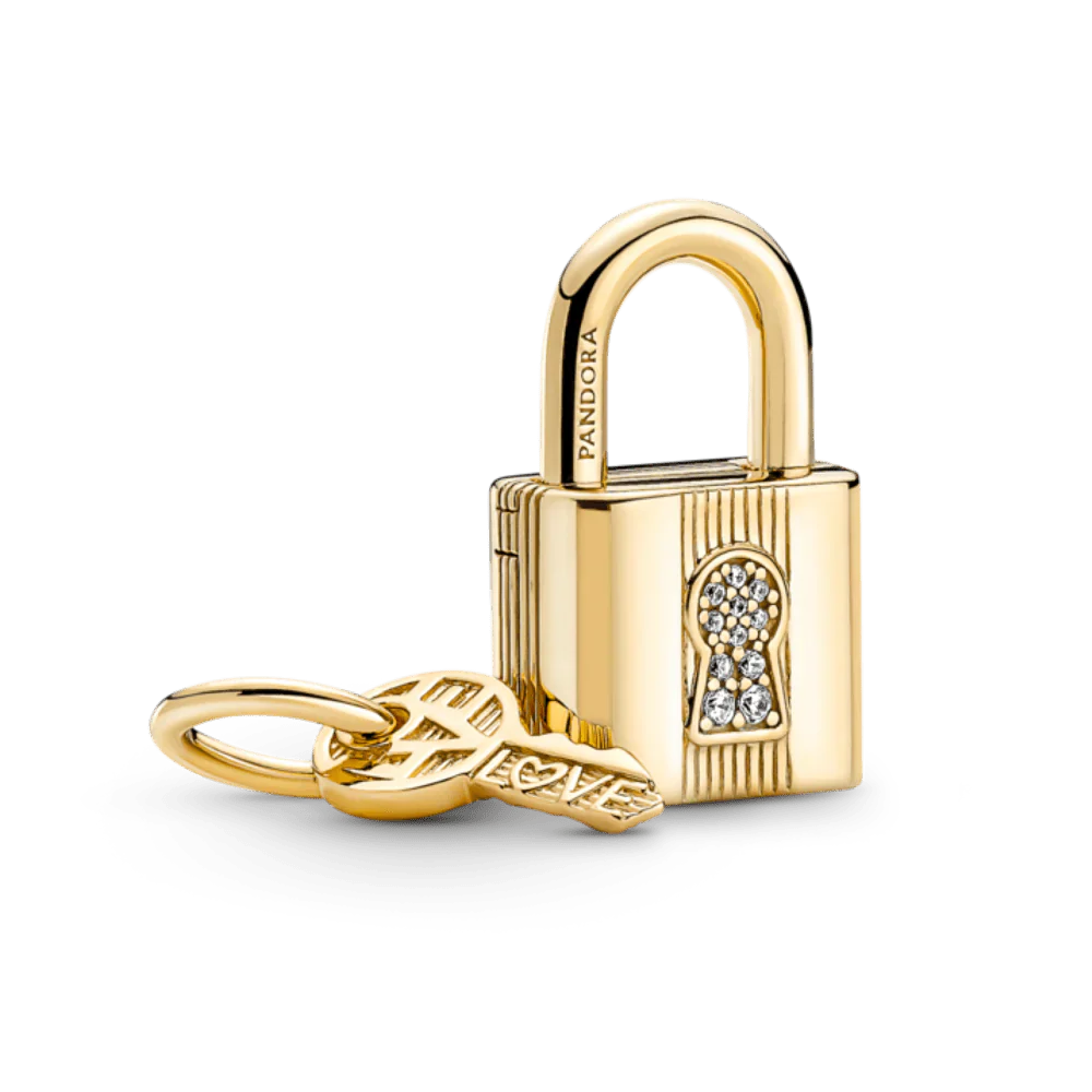 Pendant amulet padlock and key
