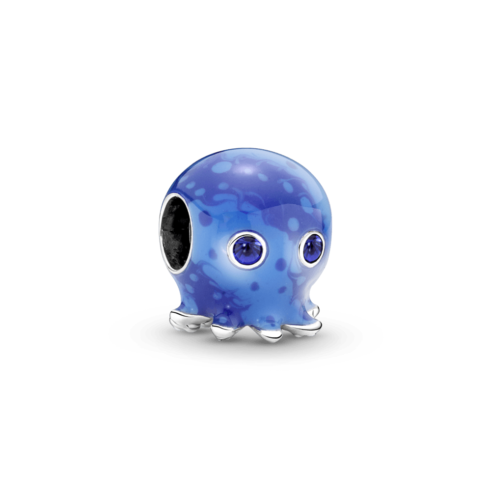 Octopus amulet ocean bubbles and waves